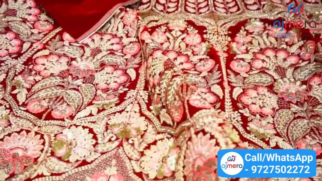 घर बैठे ख़रीदे डिज़ाइनर लेहेंगा, Cheapest Bridal  Designer Lehenga Surat Wholesale Market _