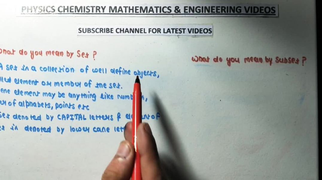 ⁣What is Set and Subset - Set Theory - _ Discrete Mathematics _ Part - 1 _ (Hindi_English)