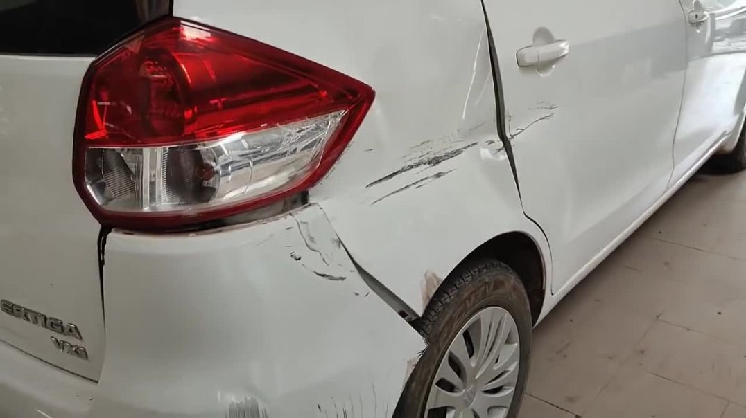Ertiga Dent removing process Ertiga Denting Painting #Automobileservice