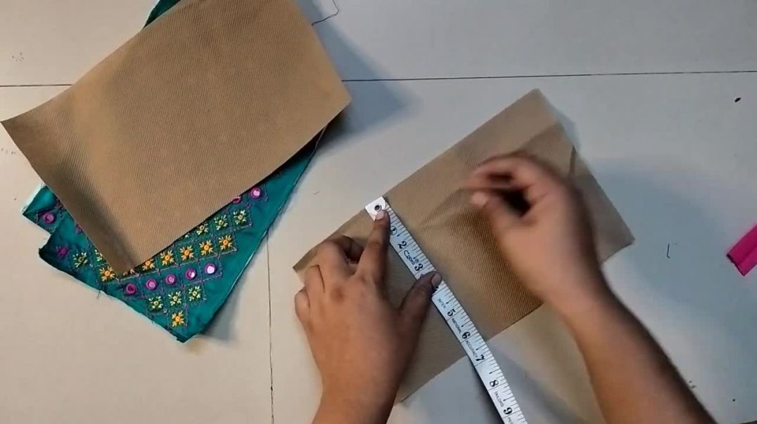 Easy Pouch Making At Home _ How To Make Very Beautiful Ladies Purse _ Hand Bag Cutting And Stitching