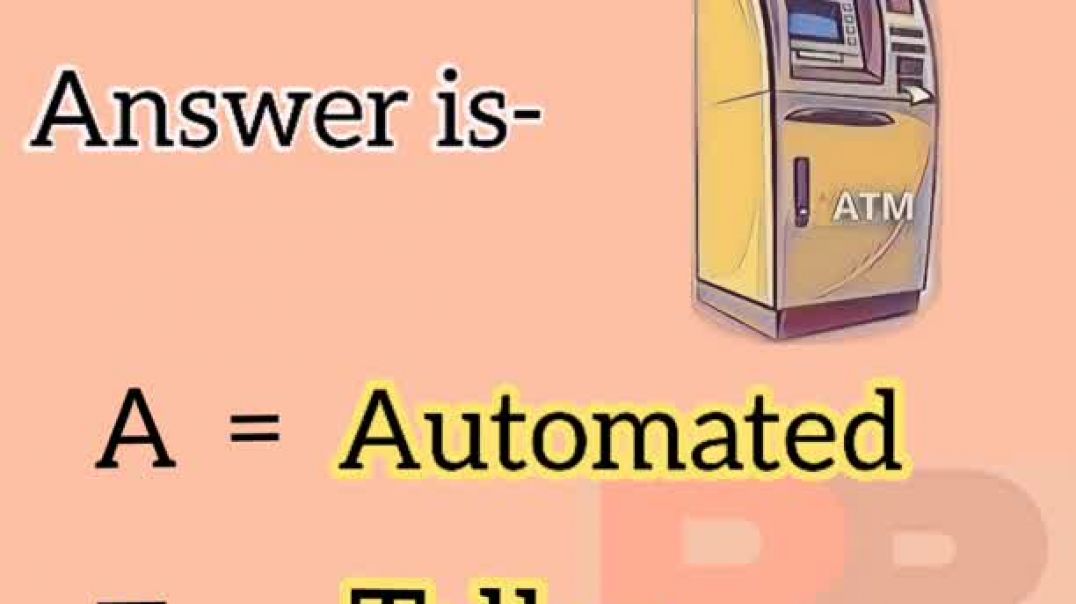 Full form of ATM। ATM का full form क्या है।।