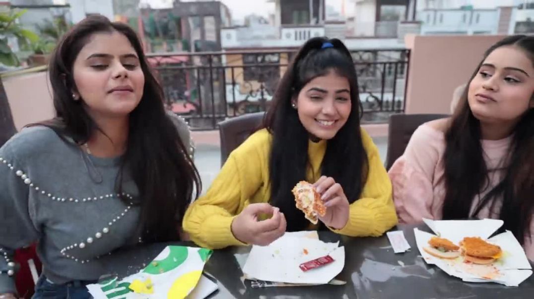 Mc Maharaja Burger, Whopper Burger and Subway Corn and Peas Sub Eating Challenge Food Challenge