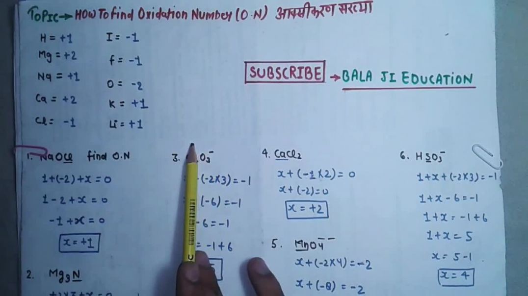 How To Find Oxidation Number (O