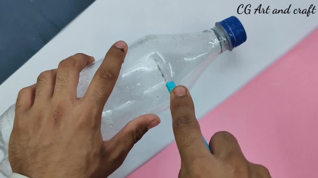 EASY PLASTIC BOTTLE FLOWER VASE __ PLASTIC BOTTLE GULDASTA