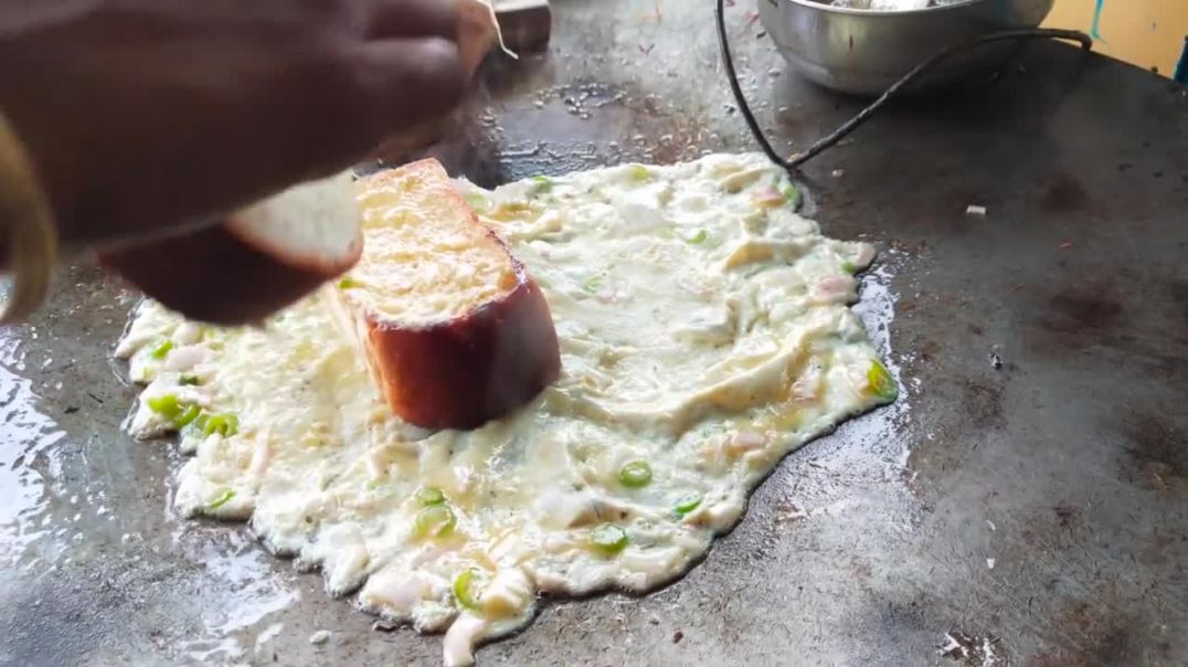 Street Style Egg Toast _ Anda Toast _ Indian Street Food