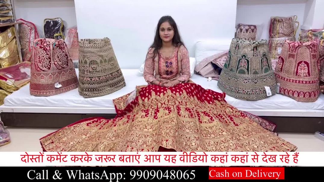 Cheapest Bridal  Designer Lehenga Choli With Price _ Surat Wholesale Lehenga Market