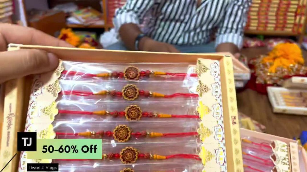 ⁣Rakhi पर लगी सबसे बड़ी सेल 50 % - 60% off _ Rakhi wholesale market in delhi _ Sabse sasti rakhi