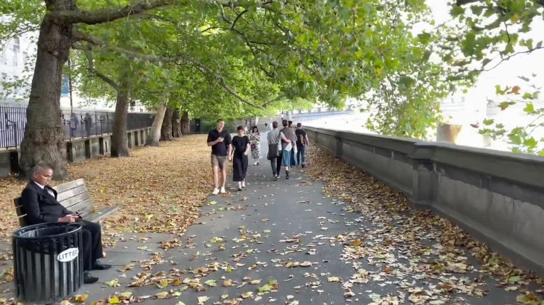 London Riverside Walk 2022 - Vauxhall, Westminster Bridge, London Eye, London Summer Walk