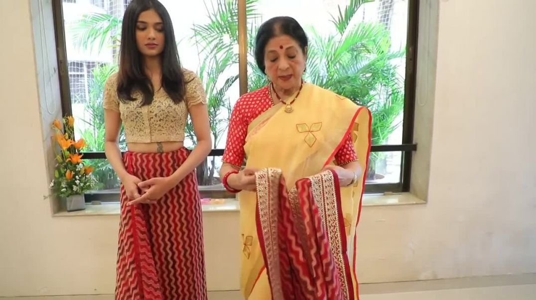 Style no 89 _ Kalpana Shah Saree Drapes _  Saree Draping_ Saree Drapes_ Saree Border _