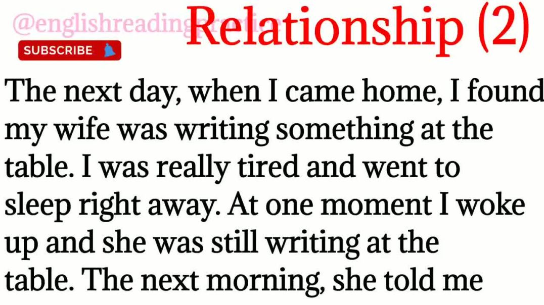 62, Relationship story,( 2)_learn English_ Spoken English_how to read english story_hindi to english