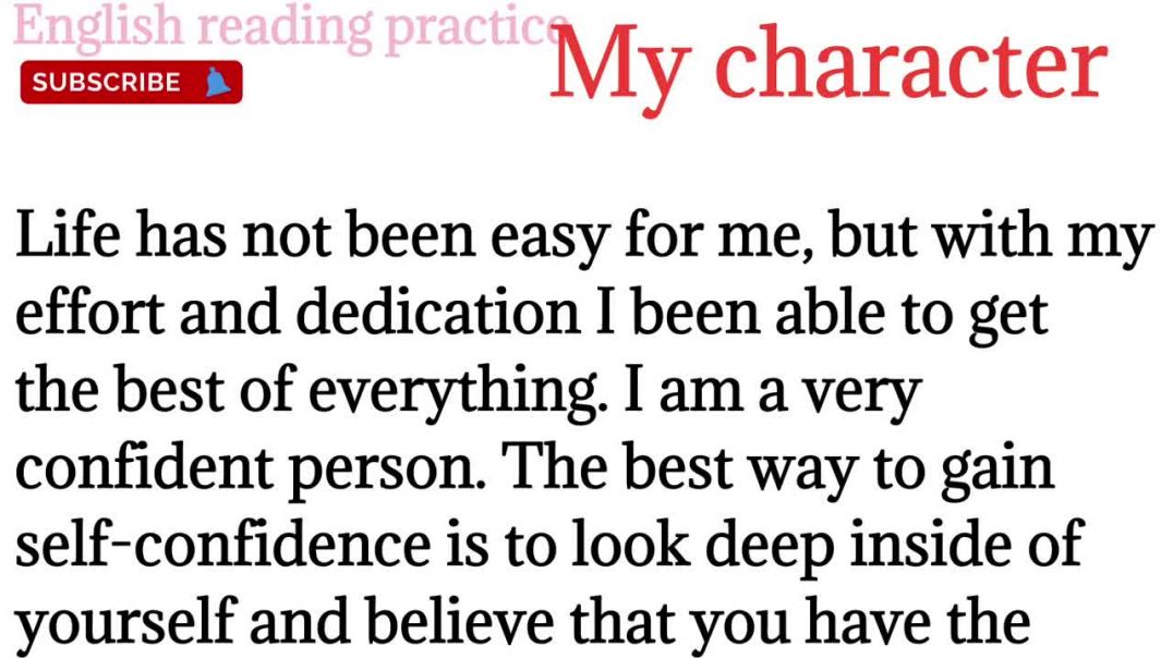 220,My character_My abilities_english reading paragraph_English Grammar @English reading practice