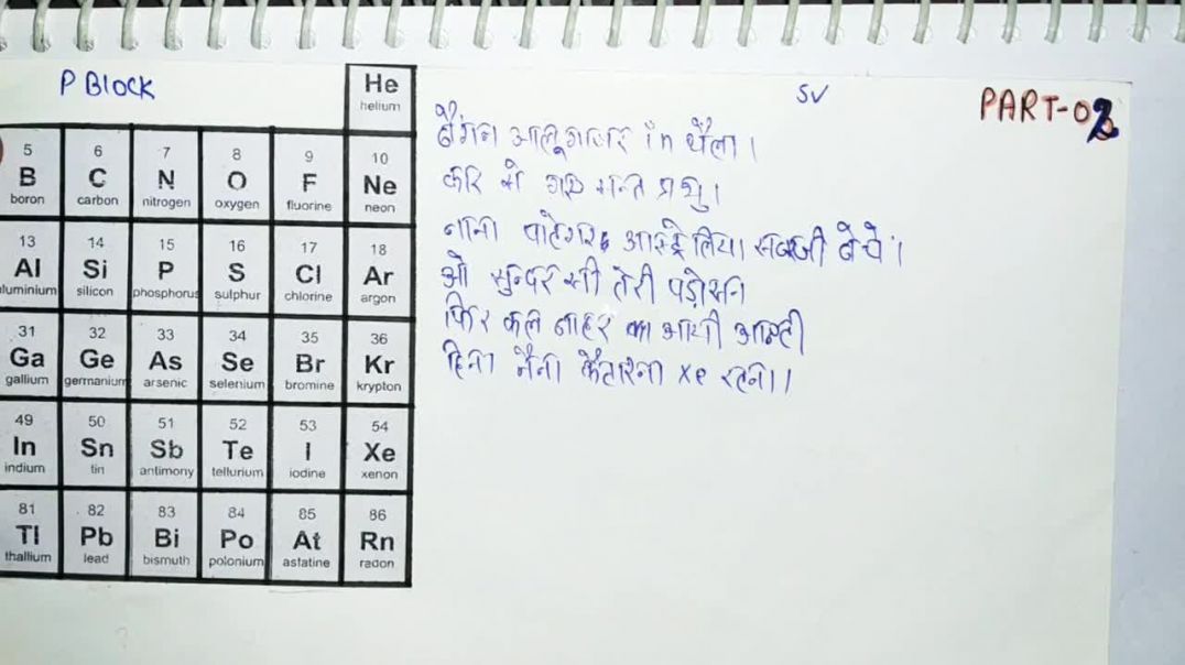 ⁣P Block ( Learn  Properties ) _ P ब्लॉक याद करे विशेषताओ के साथ _ - _ Periodic Table _ Part - 2