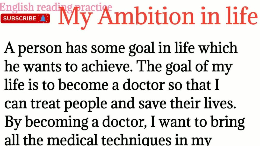 ⁣103,My ambition in life essay_ by becoming a doctor paragraph_ English to Hindi translation