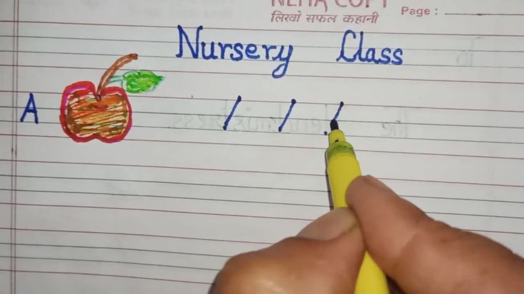 [ #Nursery #Class ] नर्सरी क्लास को Alphabet A, B और C लिखना और पढ़ना सिखाएं Teach children to write