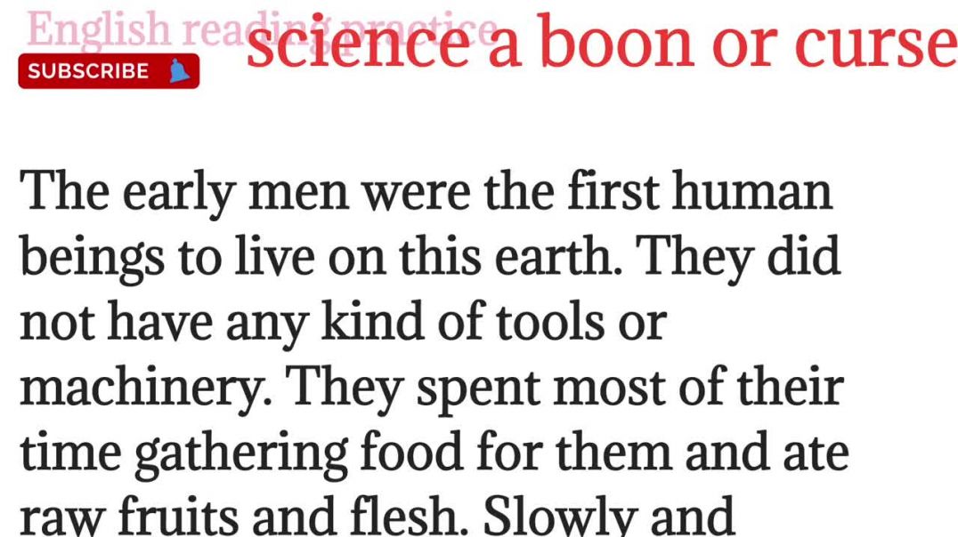 ⁣183,science a boon or curse_ essay on science a boon_ english to hindi  @English reading practice