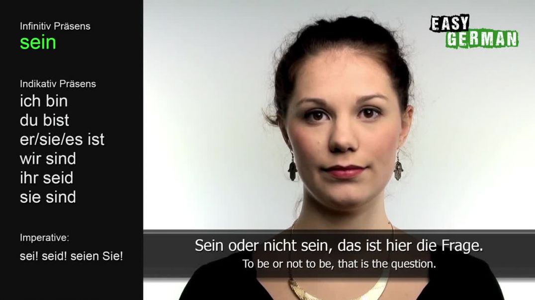 Easy German Verbs - Sein_ Infinitiv