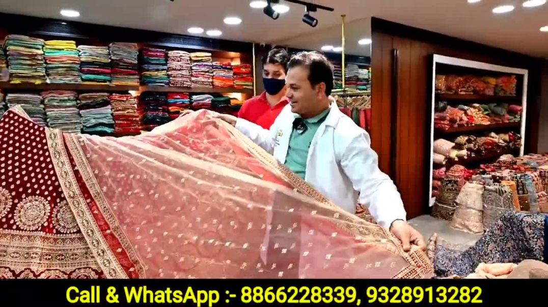 ⁣Cheapest Bridal  Designer Lehenga Choli With Price _ Surat Wholesale Lehenga Market _ JMS Studio