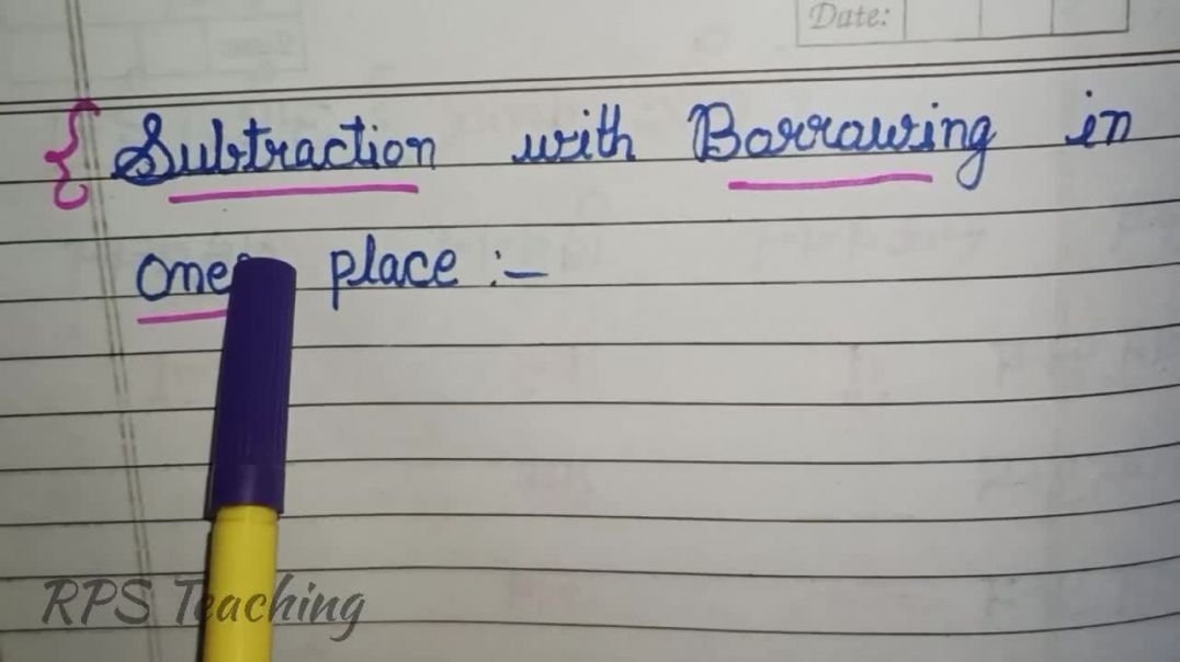 ⁣Subtraction With BORROWING Upto 4 DIGITS _ बच्चों को BORROW करके SUBTRACTION करना सिखाएं _ #math