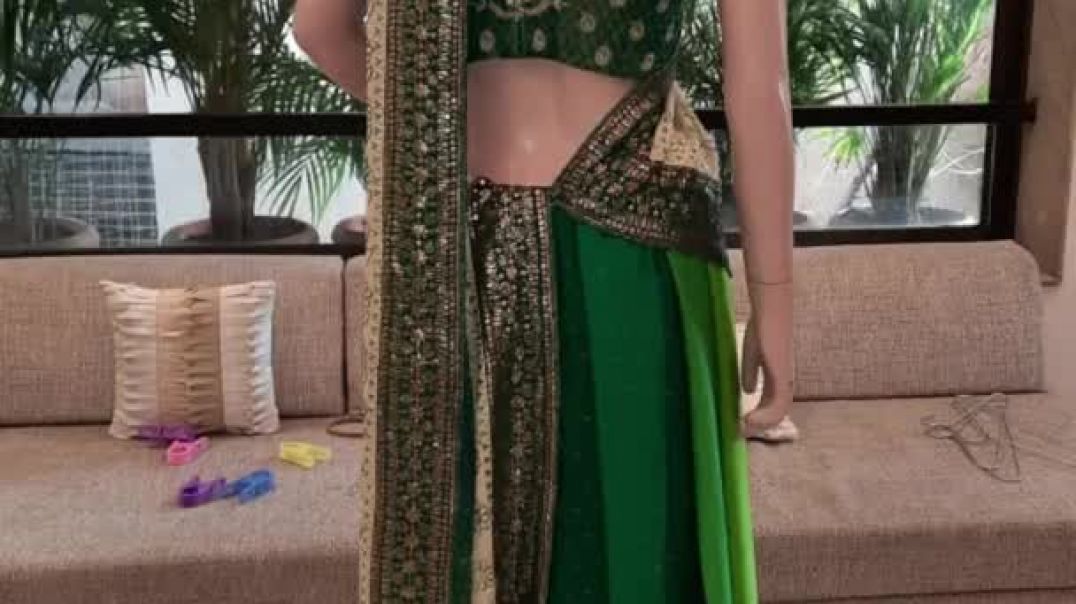 Style No 43- How To Wear Saree In Lehenga Style- Kalpana Shah Sari Drapes-
