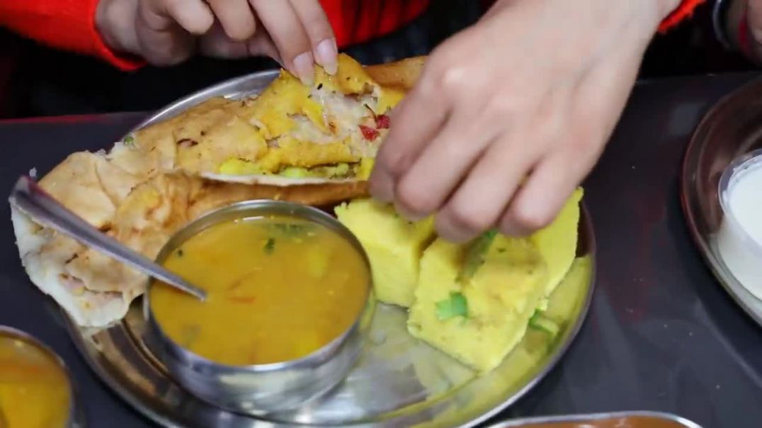 Masala Dosa, Uttapam, Idli, Samosa and Handi Biryani Eating Challenge Food Challenge