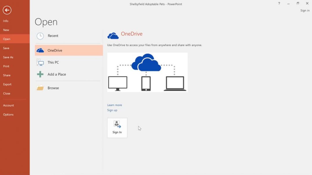 PowerPoint 2016_ Saving Presentations