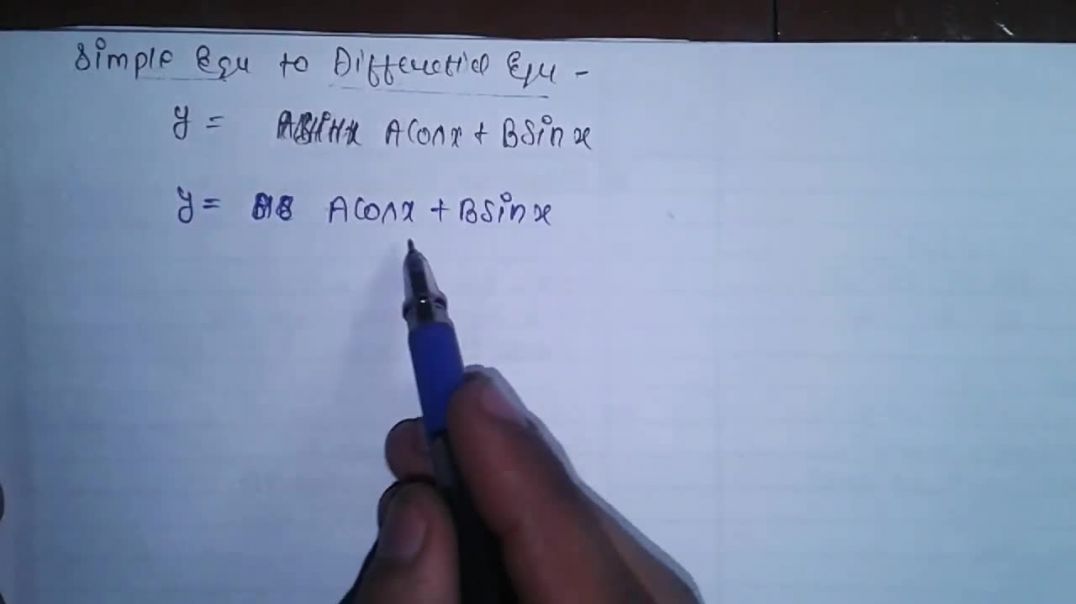Change Simple Equation To Differetial Education - ( अवकल समीकरण )