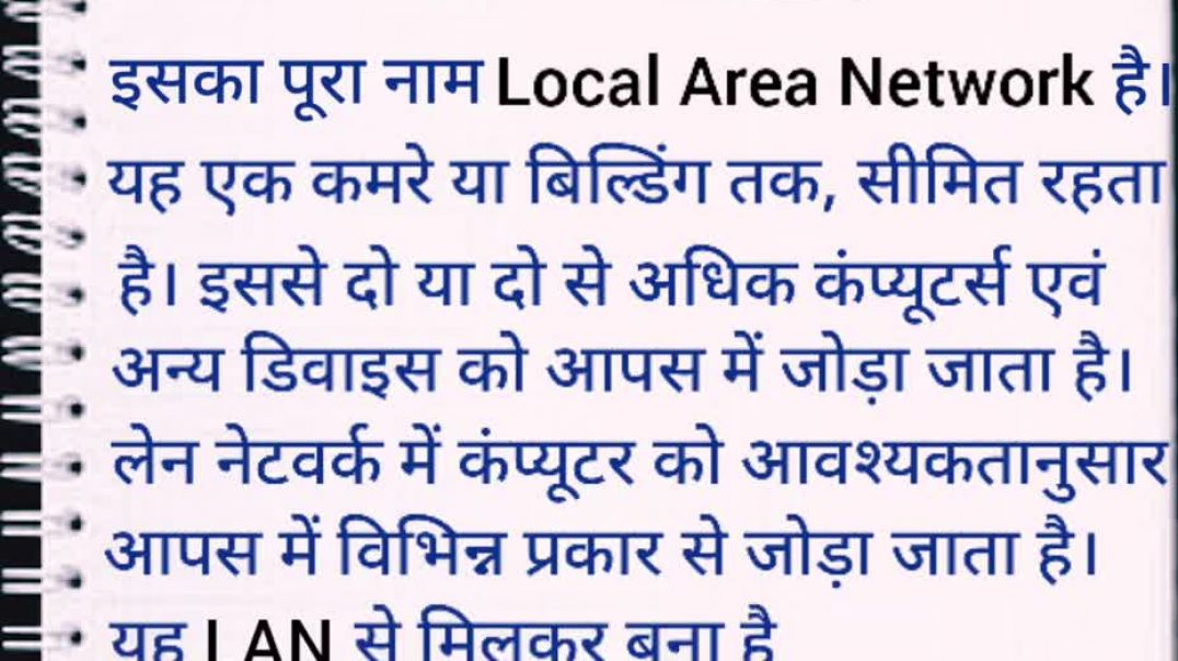 ⁣Type of network in hindi। LAN, MAN, WAN क्या है। basic computer knowledge।।#shorts