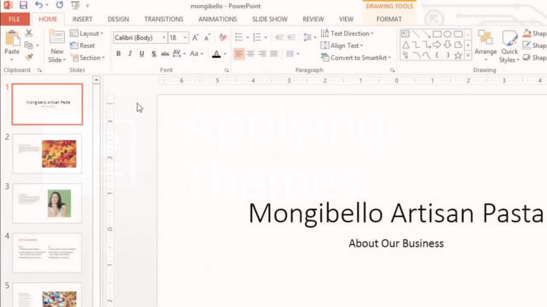 ⁣PowerPoint 2013_ Applying Themes