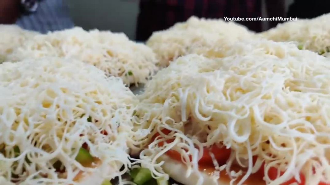 Fully Loaded Cheese Pizza _ Mumbai Special Pizza  _ Indian Street Food