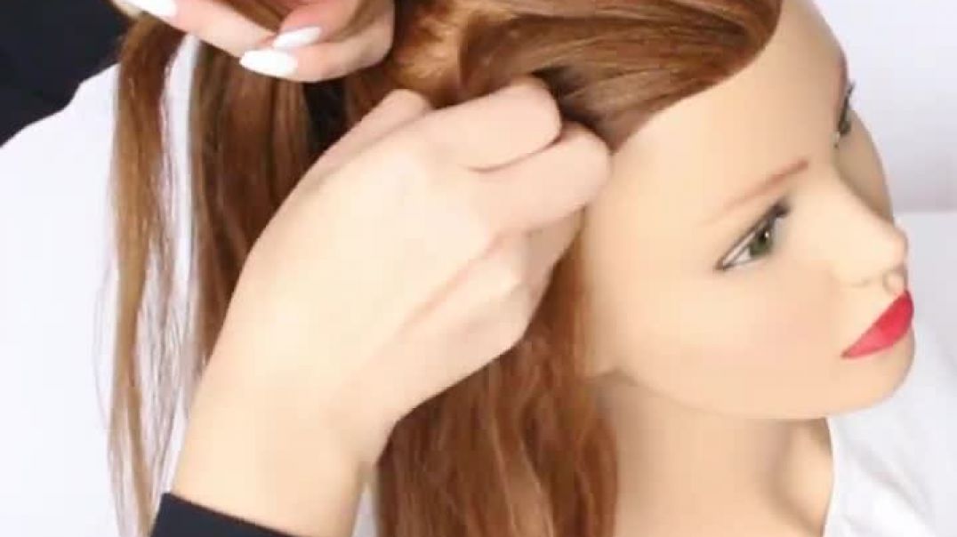 EASY How To_ Twisted Headband Braid with Ponytail for Short, Medium, or Long Hair