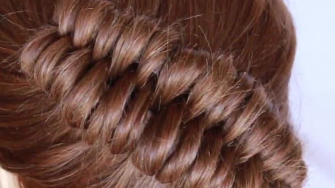 Infinity Braid on short hair __ simple hairstyle __ new hairstyle __ cute hairstyles __ hairstyle
