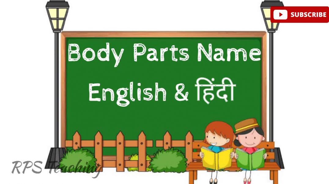⁣Body Parts Name in Hindi and English  शरीर के अंगों के नाम हिंदी और अंग्रेजी में  Name Of Body Parts
