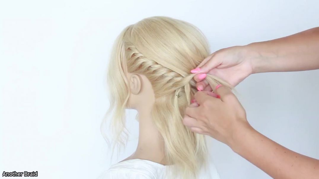 😱 EASY Twists Low Bun 😱 Wedding Prom Updo Hair Tutorial by Another Braid