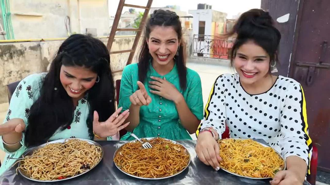 Noodles, Chowmein and Pasta Noodles ( Spaghetti Noodles ) Eating Challenge Food Challenge