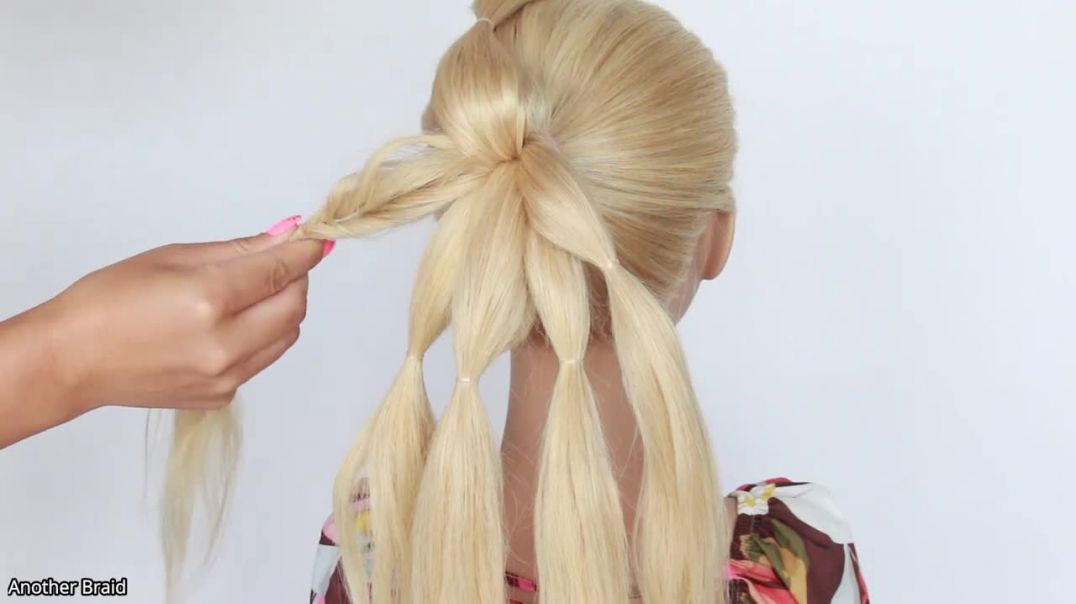 Easy High Bun  Wedding Prom Updo Hair Tutorial by Another Braid (1)