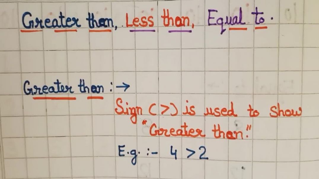 ⁣[#1st #Math] फर्स्ट क्लास के बच्चों को GREATER THAN, LESS THAN, EQUAL TO कैसे सिखाएं #RPS_Teaching