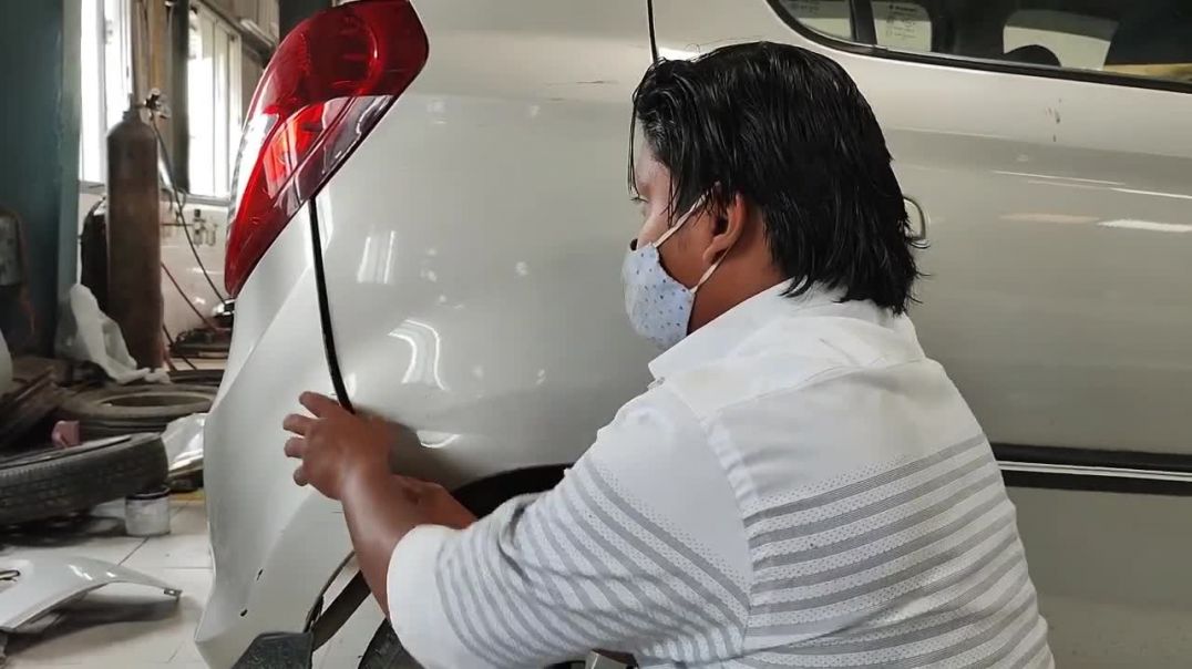 HOW TO ADJUST BUMPER GAPE AT HOME #AUTOMOBILESERVICE