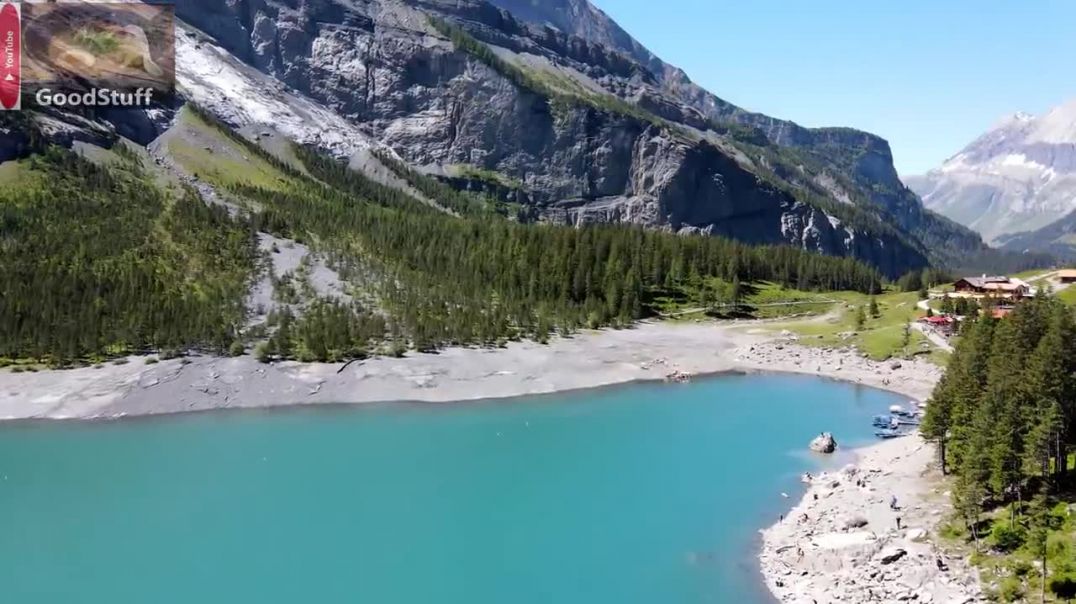 Oeschinen Lake, Switzerland _ Where Waterfalls Meet The Lake