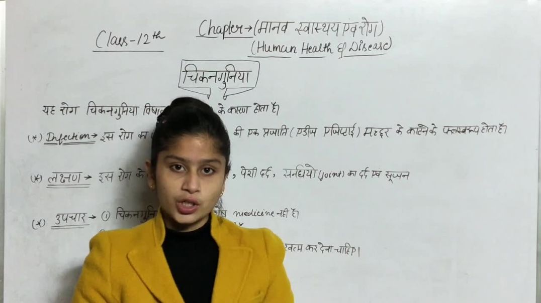 What is Chikungunya_ _ चिकनगुनिया क्या है_ _ Class 12th _ Biology In Hindi