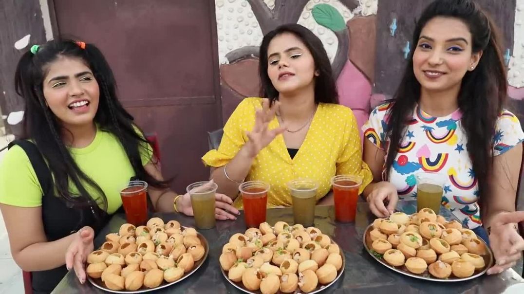 Unlimited Golgappa ( Pani Puri ) Challenge 100 Golgappa Eating Competition Golgappa challenge
