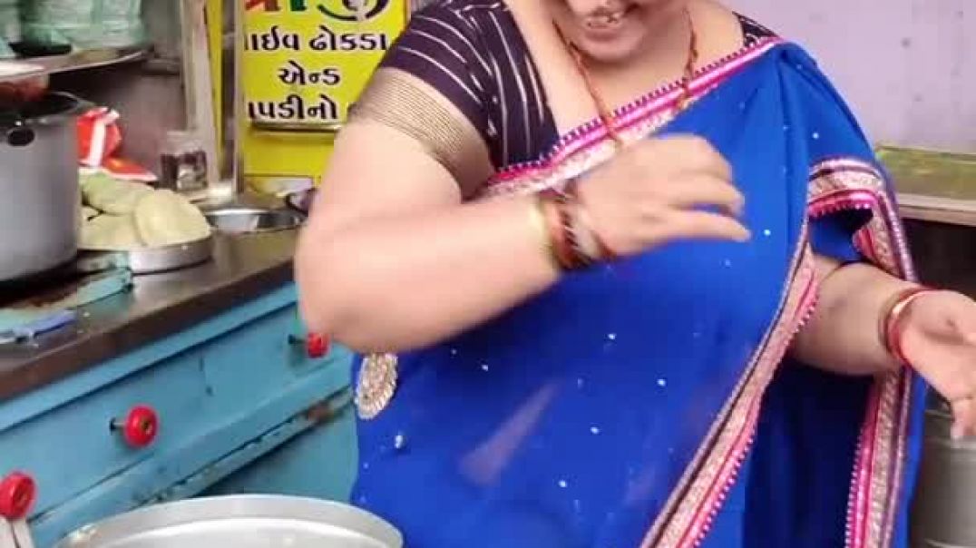 ⁣Gujarati Aunty Makes Khichu #shorts