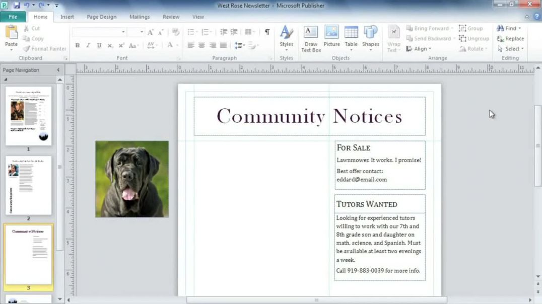 Publisher 2010_ Working with Text