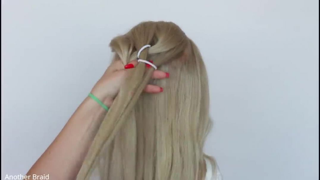 Hair Ties Chain Braid Tutorial