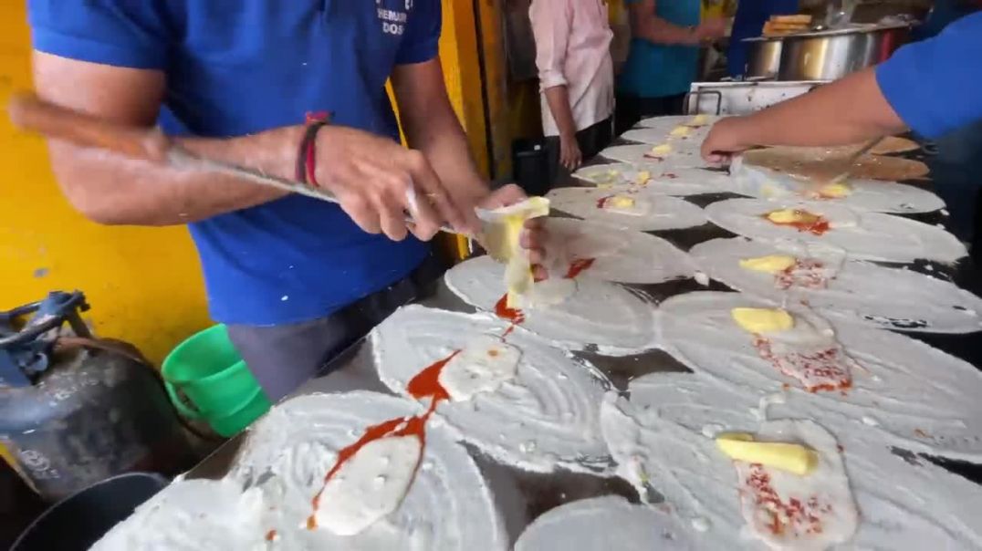 ⁣Multiverse of Dosa Madness _ Speedy Multi-Dosa Making _ Indian Street Food