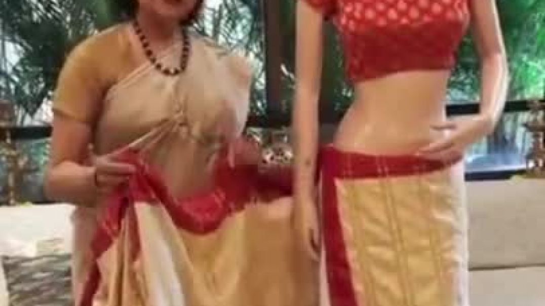 Style No 51 _ How to wear gharchora dupatta on panetar