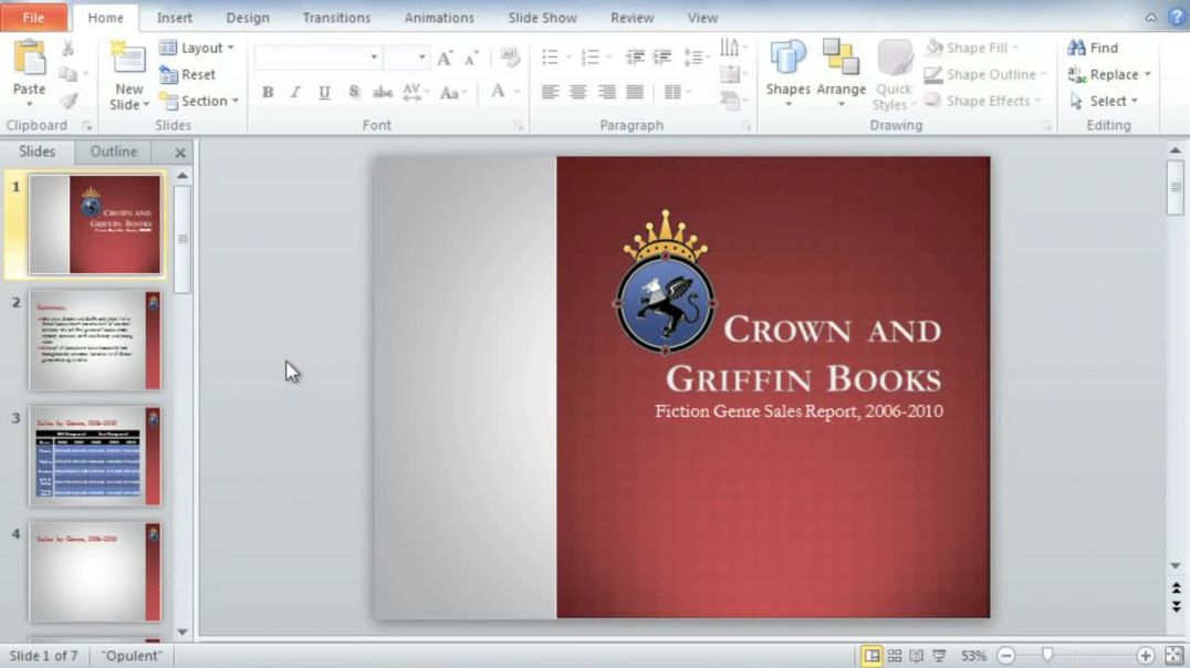 PowerPoint 2010_ Insert Charts