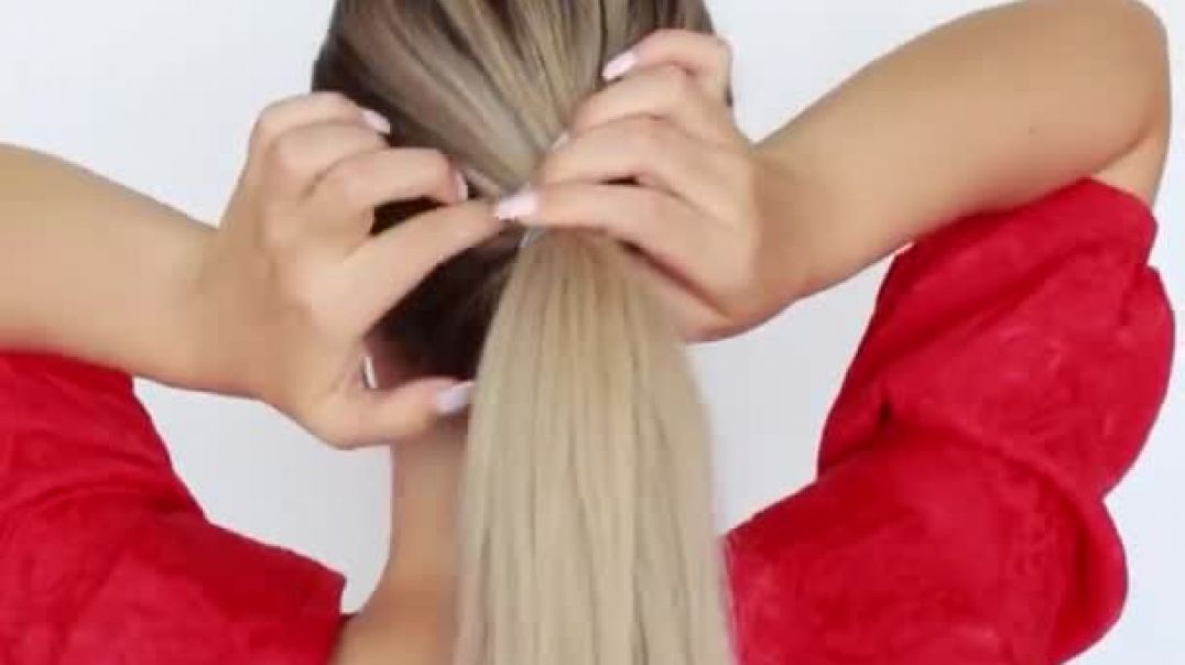 Easy French roll UPDO HACK - Latest Juda Hairstyle With Gown - Hairstyle For Wedding And Party