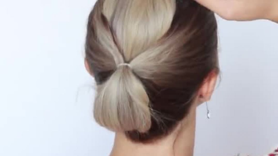 Easy Updo - BUN for Short to Medium Hair