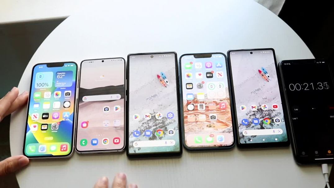 iPhone 14 Vs Google Pixel 6 Vs Samsung Galaxy S22 Vs iPhone 13 Vs Pixel 6A Battery Life Comparison