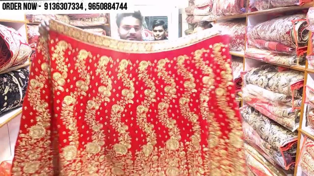 Cheapest Bridal &amp;amp; Designer Lehenga Choli With Price _ Surat Wholesale Lehenga Market _
